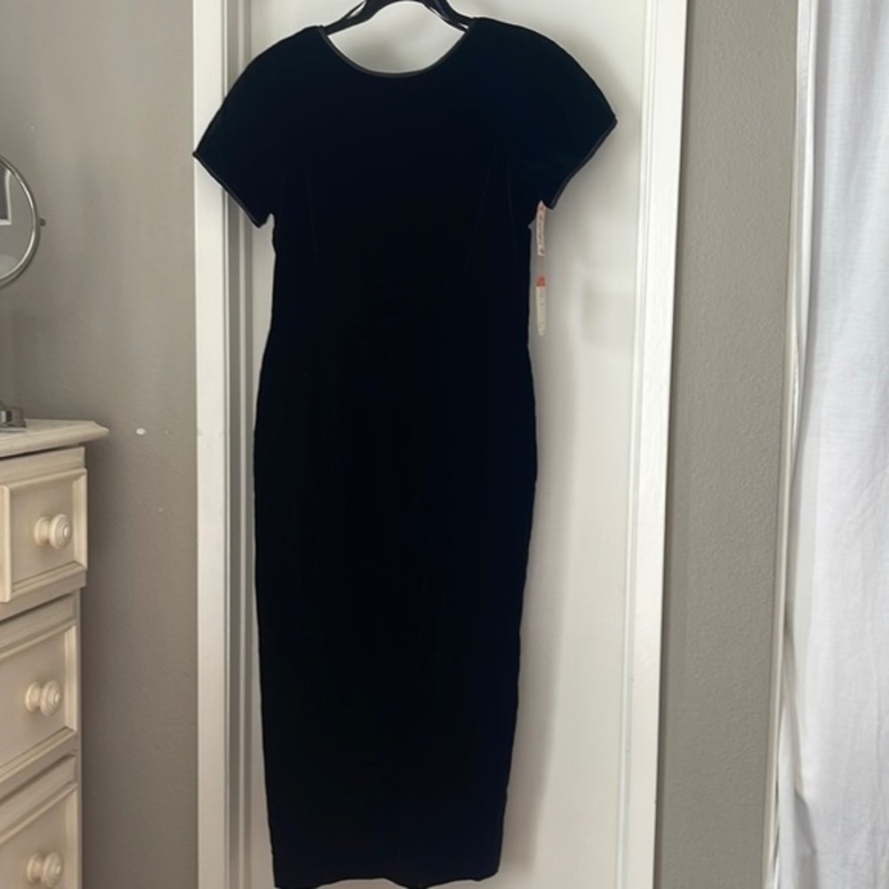 Nwt Vintage Adrianna Papell Plus Womens Velvet Maxi Evening Dress